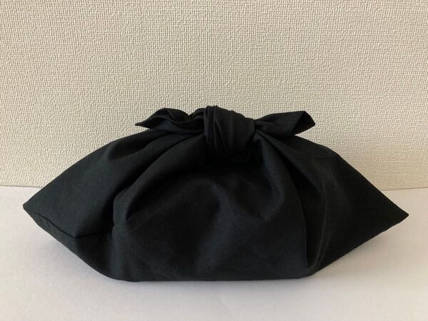 あずま袋(936)黒 綿麻生地 お弁当袋 内袋 ハンドメイド