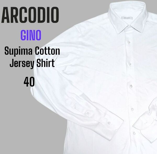 アルコディオ スーピマコットン ジャージーシャツ GINO 40 長袖