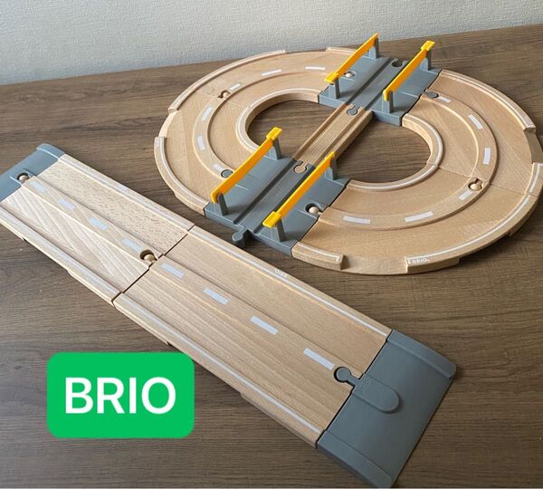 最終★ BRIO道路 ロード 踏切 スロープ ブリオ 木の道路