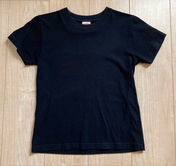 無地 黒 半袖 Tシャツ 140 ブラック 綿 黒無地 コットン 無地Tシャツ