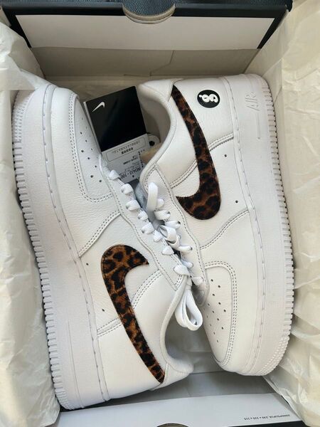 GOODENOUGH × Supreme × Nike Air Force 1 Low "White/Leopard" 27cm