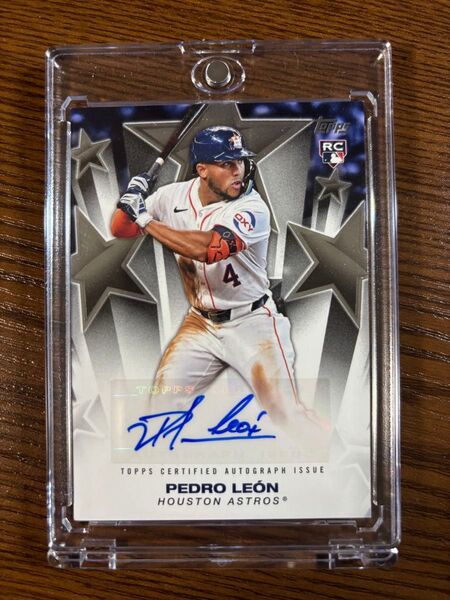 Pedro Leon 直筆サインカード Topps RC Astros MLB