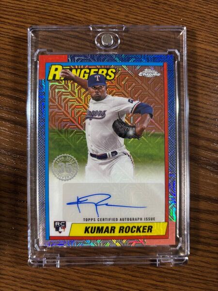 2025 Topps Chrome Kumar Rocker 直筆サインカード RC Auto