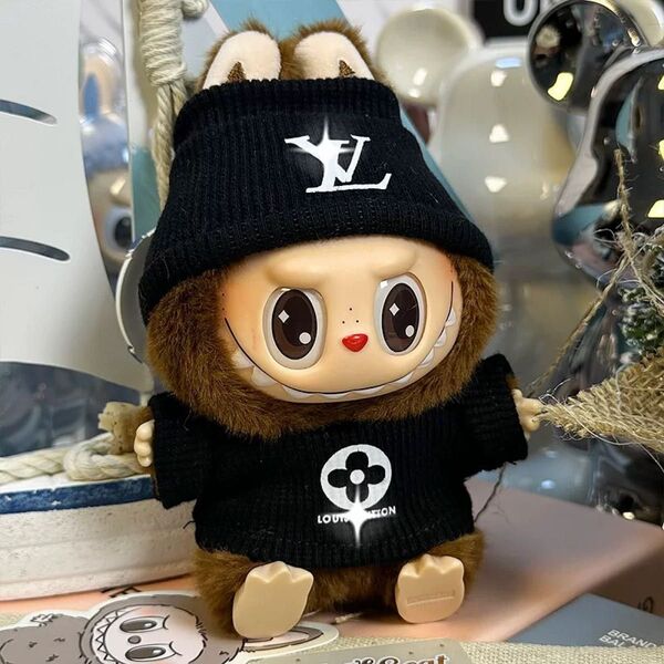 ロゴ入り ぬい 服 ラブブ 着せ替え labubu