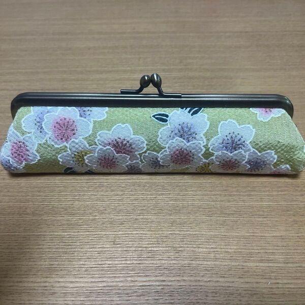 ペンケース 和柄 桜柄 がま口 ガマグチ