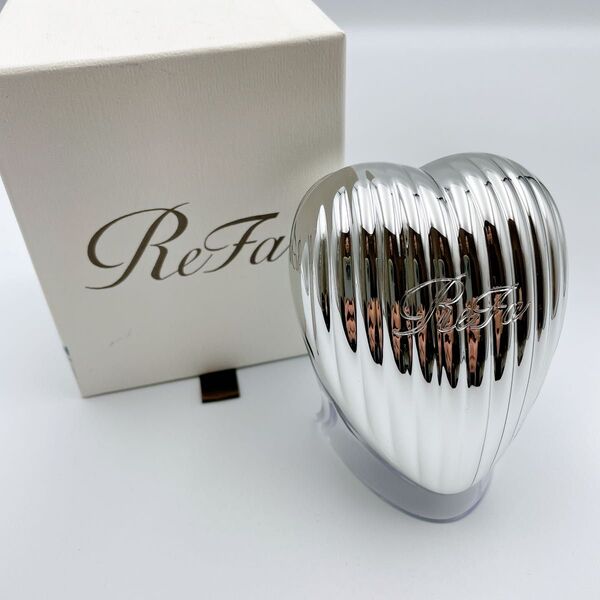 極美品 ReFa ハートブラシレイ シルバー ミラー付き