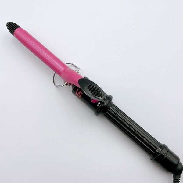 美品 ヴィダルサスーン カールヘアアイロン ピンク 19mm