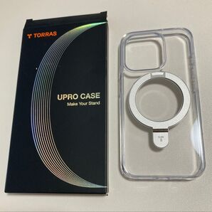 【TORRAS】 iPhone15 Pro ケース 「UPRO Ostand C」 クリア