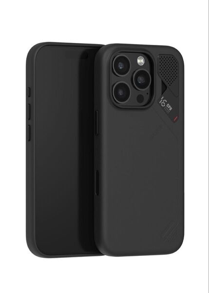 Aulumu A16 for iPhone 16 Pro ケース ヴィーガンレザーケース Magsafe対応 ブラック