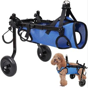 犬用車椅子 歩行器 歩行補助 軽量 犬介護 後足用犬用車椅子 犬用カート(XS)