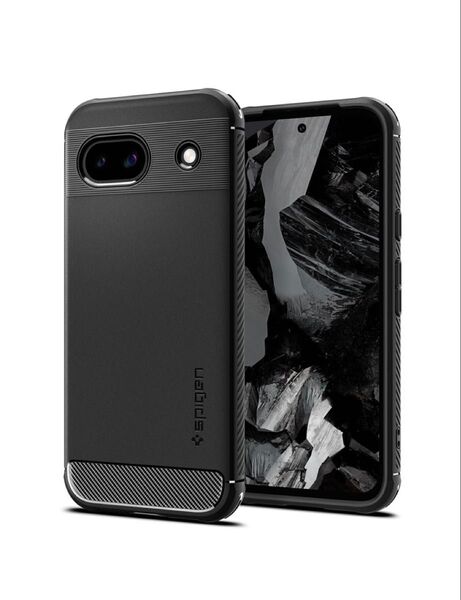 Spigen Google Pixel 8a ケース 耐衝撃 ラギッド・アーマー ACS07259 (マット・ブラック)