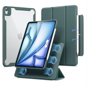 ESR iPad Air 11インチ ケース (M3/M2、2025/2024) Rebound 360シリーズ グリーン
