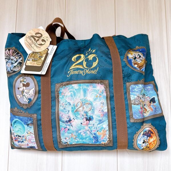 【タグ付き新品】東京ディズニーシー 20周年 ブランケット 収納バッグつき