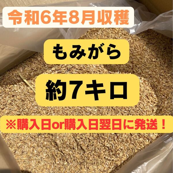 もみ殻(米)約7キロ 購入日or購入日翌日に発送!