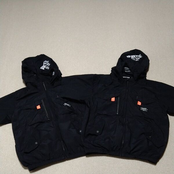 BURTLE空調服サイズL ブラック2枚セット美品★お値引き不可