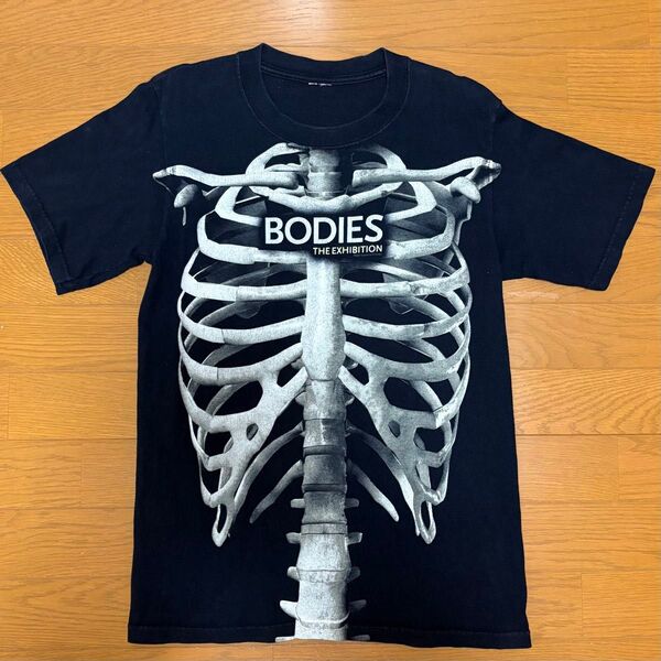 00s BODIES THE EXHIBITION 2005 骨 解剖学プリントTシャツ