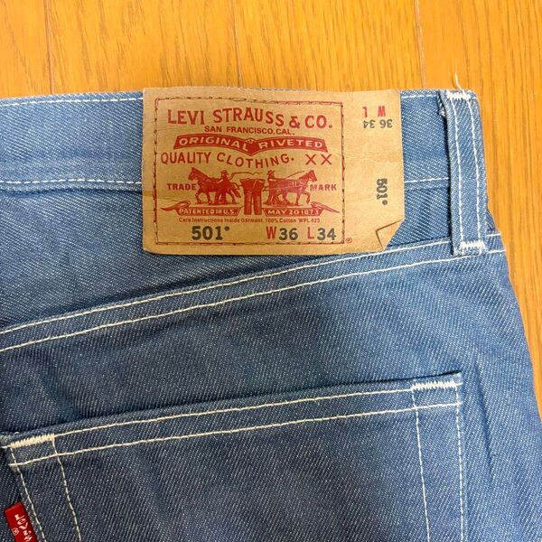 米国流通モデル 日本未発売 ホワイトステッチ Levi's 501 W36 L34