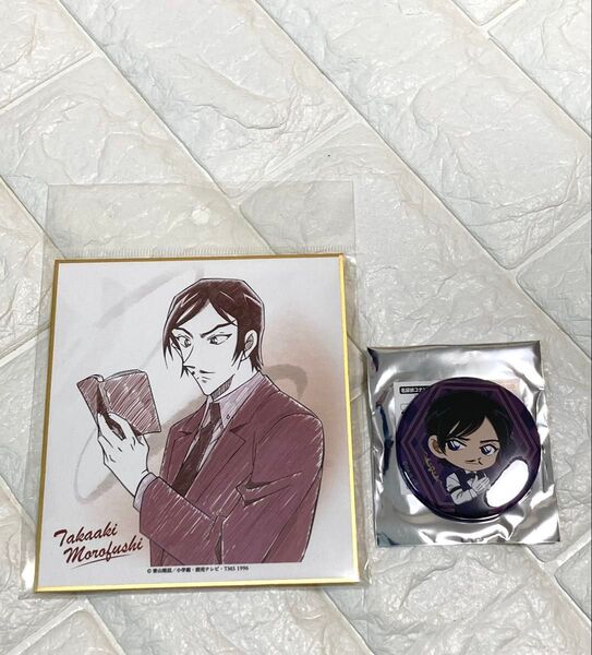 諸伏高明 キャラクターグッズ セット 缶バッジ ミニ色紙