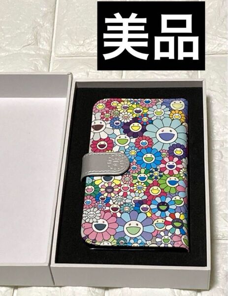 【美品】村上隆 カイカイキキ スマホケース 手帳型 フラワー iPhoneケース 付属品完備