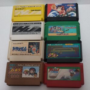 ファミリーコンピューター ソフト【 8本セットです。】ロードランナー、チャンピオンシップロードランナー、ドラえもん、他