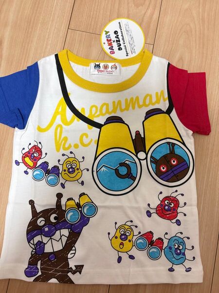 【新品】アンパンマン90cmTシャツ半袖幼稚園キッズ服子供服トップス綿100%