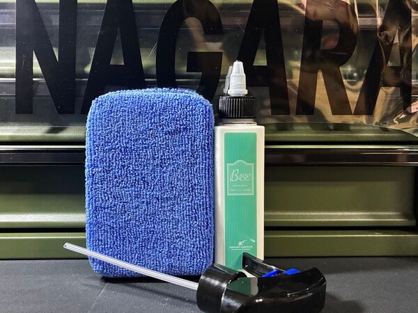 ながら洗車 ベース 120ml スプレーノズル 付きマイクロファイバースポンジ セット 下地処理微粒子研磨剤リセット ながら洗車