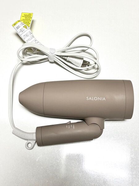 SALONIA スピーディーイオンドライヤー ベージュ マイナスイオン 軽量 サロニア 大風量 美品 定価5,918円