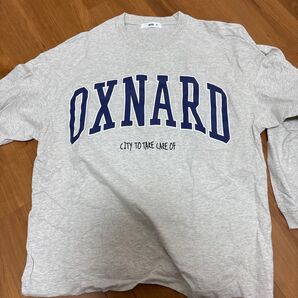 WEGO OXNARD ロゴ ロングTシャツ グレー