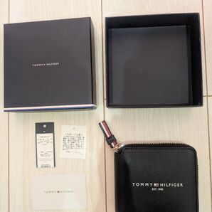 TOMMY HILFIGER 二つ折り財布 ブラック