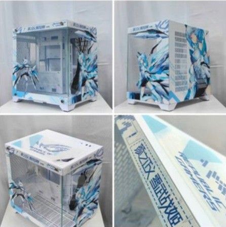 Huntkey S980 吹雪 ピラーレスケース WHITE