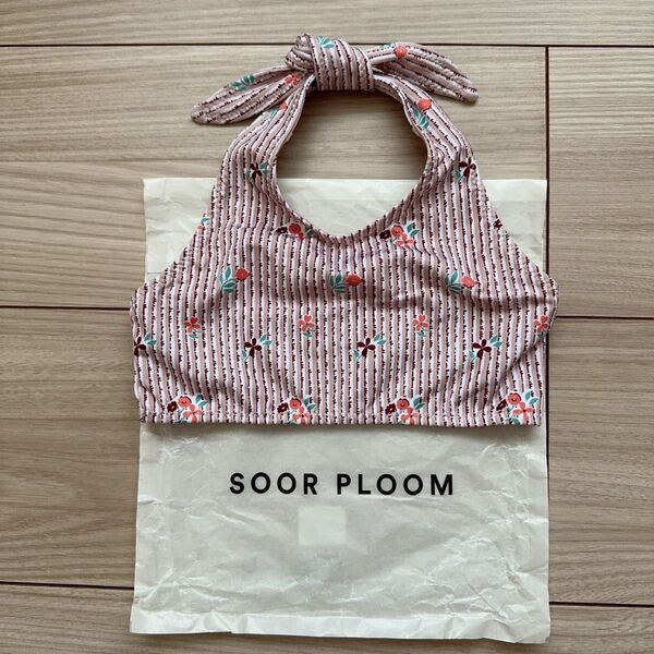 Soor ploom 水着 Dilly Swim Top, Flower Ribbon, 2y