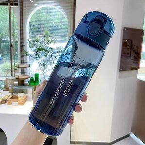 水筒 ウォーターボトル 直飲み マグボトル タンブラー 熱中症対策 水分補給 シンプル 韓国 マイボトル ブルー 青