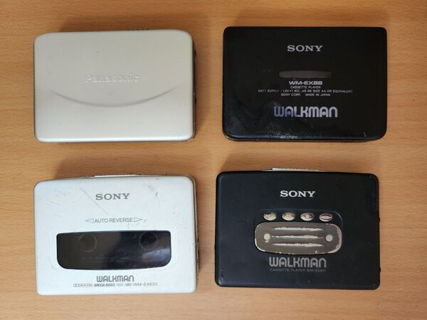 SONY カセットプレーヤー3台 Panasonicカセットプレーヤー1台