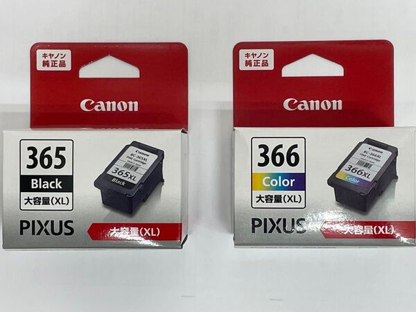 新品未使用 キャノン 純正 インクカートリッジ BC-365XL BC-366XL 2個セット PIXUS TS3530