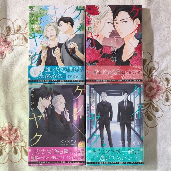 ケイ×ヤク ―あぶない相棒― 10巻 11巻 12巻 13巻 最新刊 初版 帯付 10~13巻 薫原好江 クリアカバー付 ケイヤク