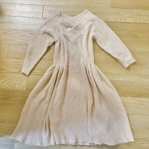 シュープリームララ ニットワンピース セット ベージュ Aライン