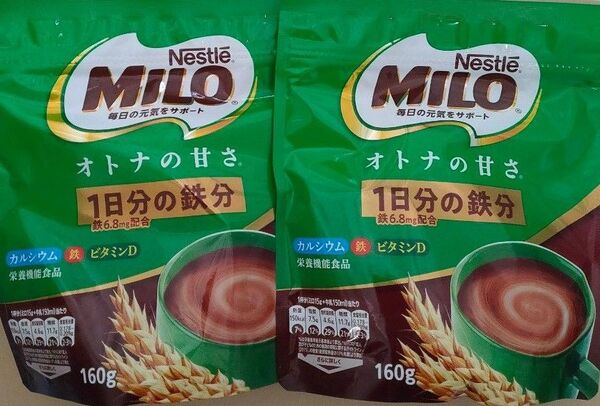 ネスレミロ オトナの甘さ 2袋 1日分の鉄分