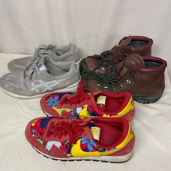 NIKE adidas keen スニーカー ジャンク 3足セット