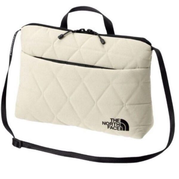 ジオフェイスポーチ 美品 NM32356 ノースフェイス THE NORTH FACE ショルダーバッグ ホワイト