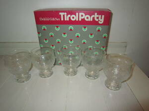 中古　グラスセット　Tirolparty