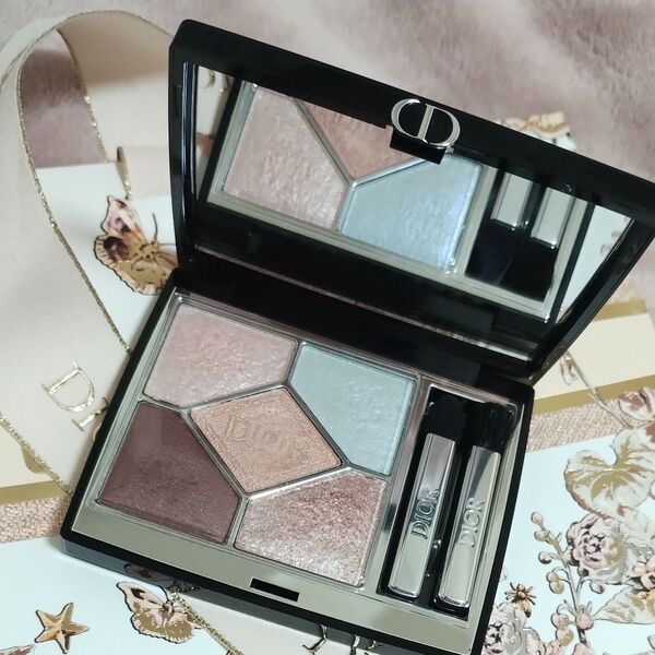 【美品】DIOR サンククルール 813ミミローズ(箱あり&Diorサンプル等複数プレゼント付)