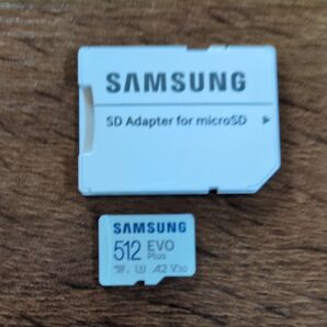 SAMSUNG microSD EVO Plus 512GB SDカードアダプターセット箱なし。
