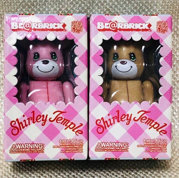 BE@RBRICK×ShirleyTemple ベージュ・ピンク 2体セット