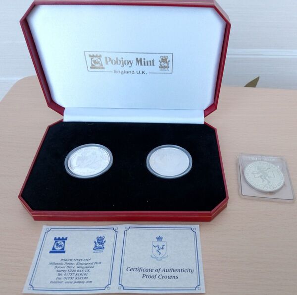 超貴重限定入手困難イギリスPobjoy Mint冬季オリンピックソルトレイクシティ大会記念銀貨2種類とメキシコオリンピック記念銀貨
