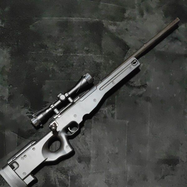 【発射動作確認済】 クラウン L96 エアコッキングガン 4×40スコープ付き マガジン無し