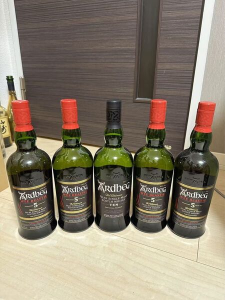 アードベッグ Ardbeg Wee Beastie 5年 ×4本/Ardbeg TEN(10年) ×1本