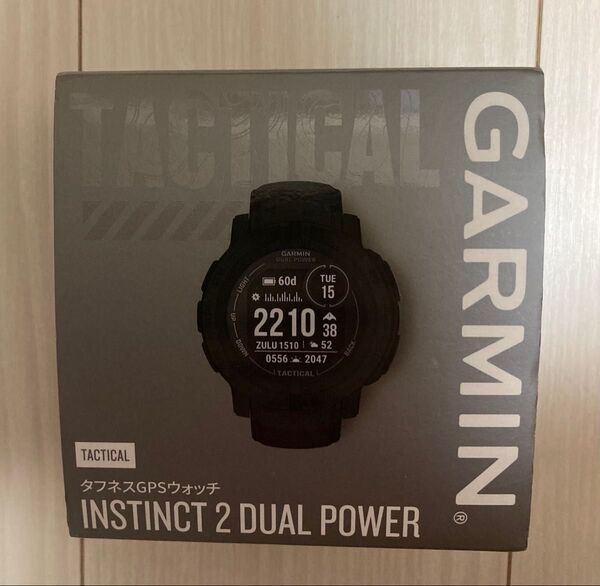ガーミン(GARMIN) Instinct 2 Dual Power Tactical Edition Black 直径45mm