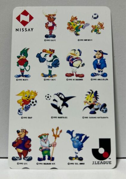 【未使用】Jリーグ 12チーム マスコットキャラクターテレホンカード レア