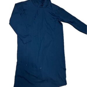 マタニティ ワンピース 授乳口つき ゆったり パーカーワンピース 薄手 パーカー 長袖ワンピース フード付 ブラック系