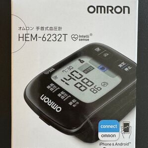 【新品未使用品】HEM-6232T オムロン OMRON 手首式血圧計 ブラック HEM-6230シリーズ